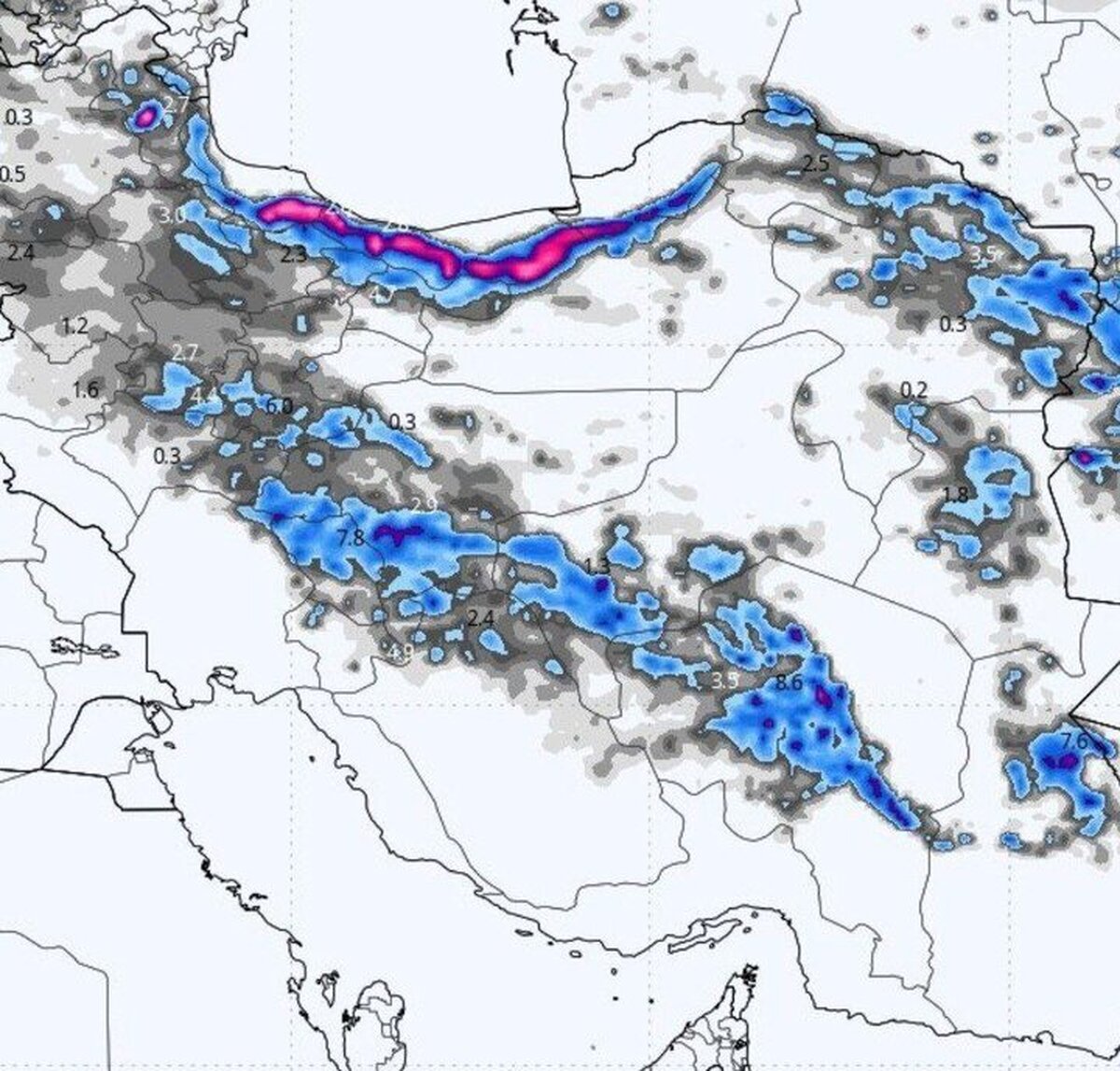 هواشناسی ۱۴۰۳/۱۰/۲۸؛ هشدار بارندگی و باد شدید در ۱۵ استان