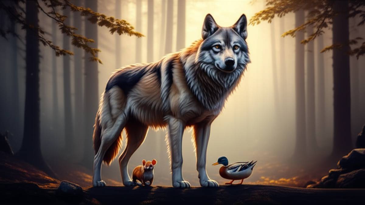 خلاصه کامل کتاب یک گرگ، یک اردک، یک موش (مک بارنت)