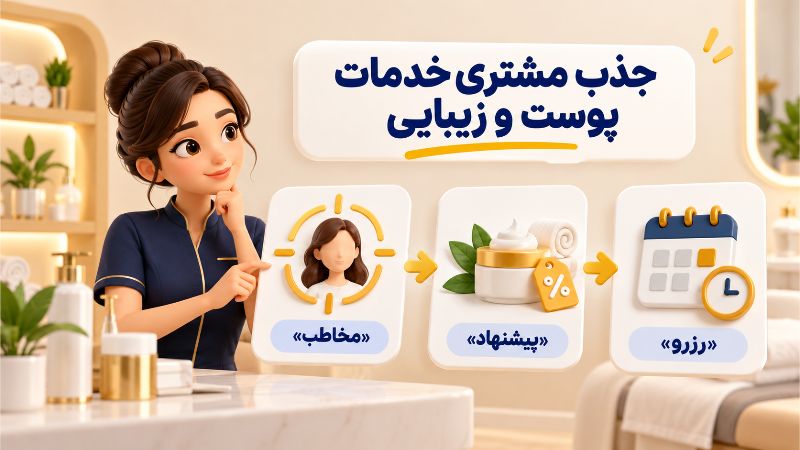 متن تبلیغات پوست و زیبایی برای جذب مشتری